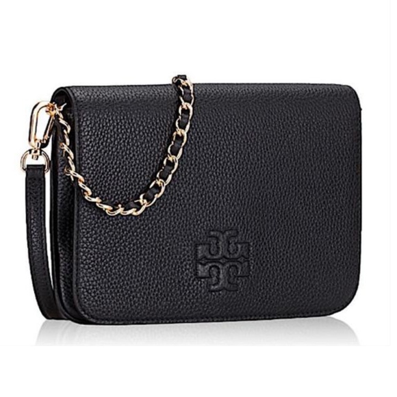 Tory Burch Cross Body Black with Tag Leather Clutch - Picture 13 of 13